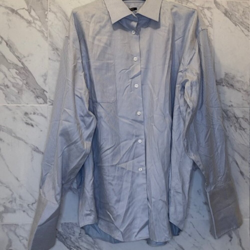 Pronto Uomo Long Sleeve French Cuff Button Dress Shirt